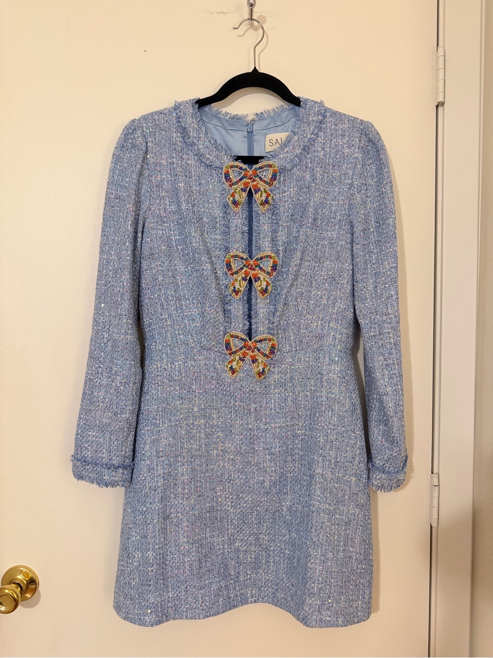 Saloni Camille Dress Rainbow Bows